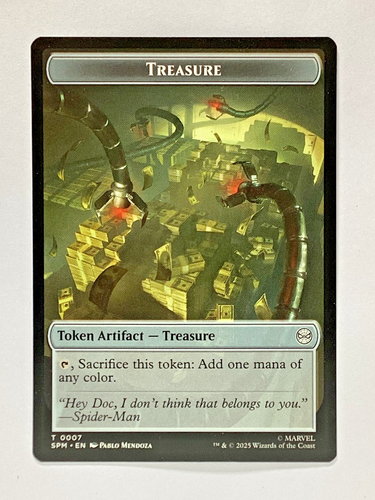 MTG Magic Marvel's Spider-Man SPM Human Citizen  Treasure Double-Sided Token #4 - Picture 2 of 2