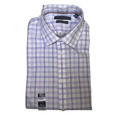 Tommy Hilfiger Men's Slim Fit Flex Stretch Dress Shirt, Sky Blue, 16.5 34/35 85