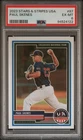 2023 PANINI STARS & STRIPES USA #87 PAUL SKENES RC PSA 6 - GREAT RE-SUB