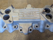 Vintage Fenton Aluminum 2x2 Flathead Ford Intake Manifold Hot Rod Coupe 1950s
