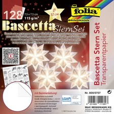 folia Faltblätter Bascetta-Stern 75 x 75 mm ...