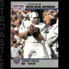 1990 Pro Set Super Bowl XXV Silver Anniversary - Johnny Unitas #134