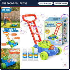 Bubble Lawn Mower Toy for Toddlers 1-3 - Music, Sounds, Bubble Blowing, Indoor/O