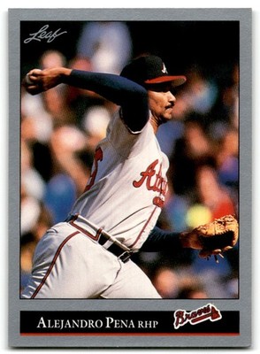 1992 Leaf Alejandro Pena Atlanta Braves #489