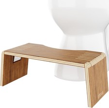 Squatty Potty Oslo Teak Folding Toilet Stool