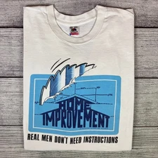 Vintage 1990s Home Improvement TV Show Promo T-shirt size Men's XXL