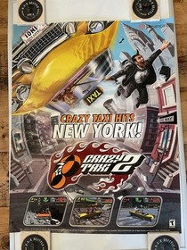 2001 Sega Dreamcast Crazy Taxi 2 In Store Promo Poster
