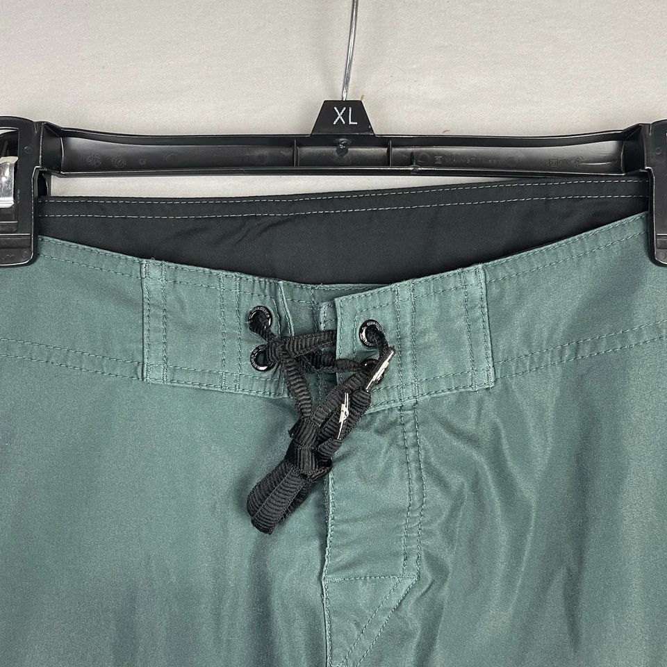 Pantalones Cortos de Tabla Eddie Aikau Para Hombres 34 Verde Quiksilver Surf Playa Memorial Foto 4 de 4