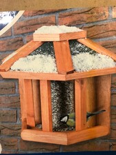 Trixie 5574 natura Futterhaus wandmontage, 30 × 18 × 28 cm, braun, Vogel Garten
