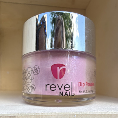 Revel Nail Dip Powder-AC Pink Shimmer 0.5oz Advent Calendar Day 22 Slightly Used