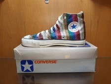 Converse 1980 Multi Color Fashion Rare Vintage Made in USA Size 8.5 With Box