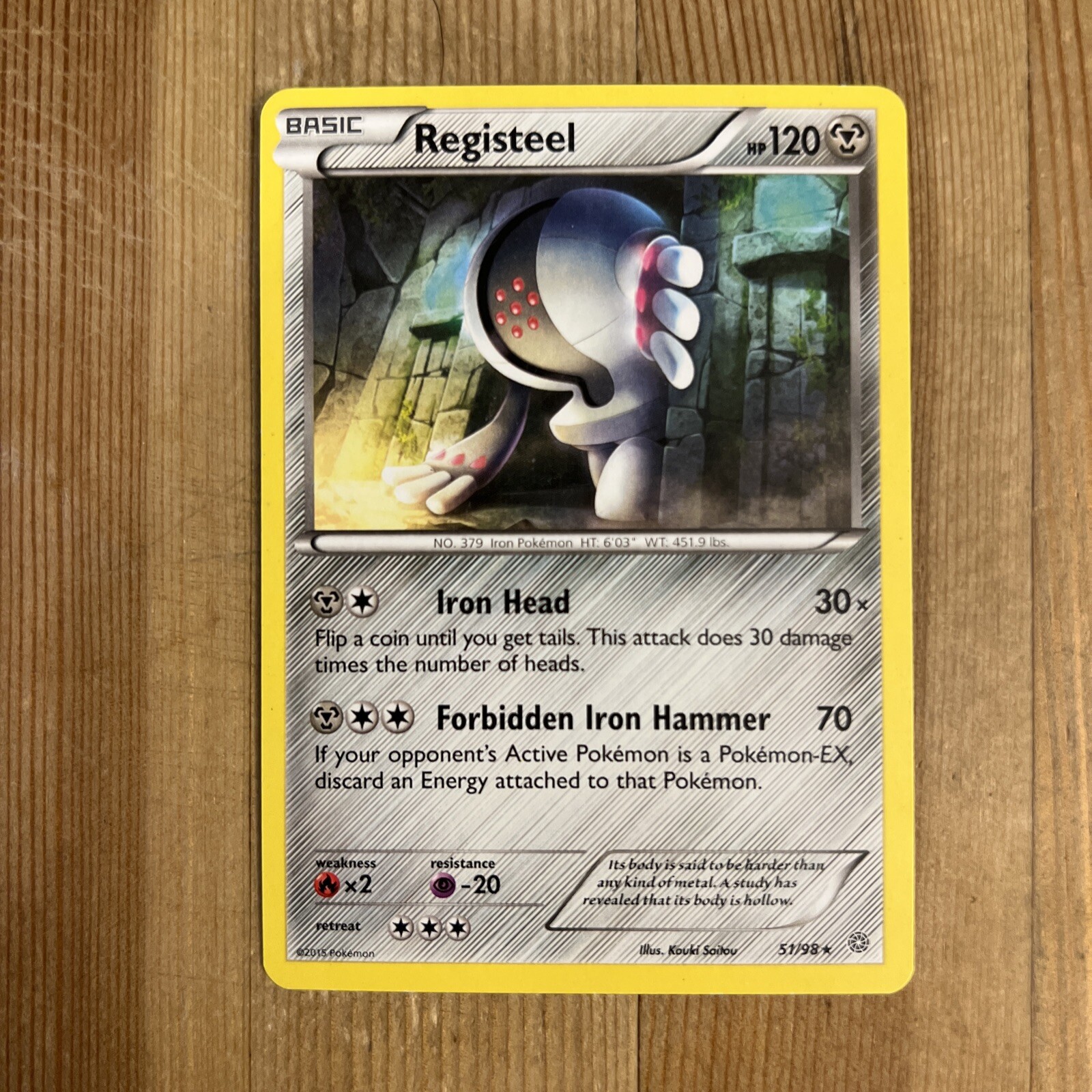 Pokémon TCG Registeel Ancient Origins 51/98 Regular Rare VLP