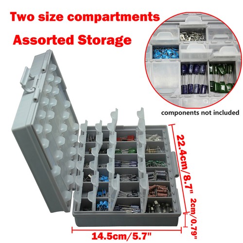 Aidetek 4pcs BOXALL48 Enclosure box SMD SMT 0805 0603 0402 components storage US - Picture 5 of 9