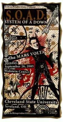 SYSTEM OF A DOWN MARS VOLTA SOAD GREALISH GIG POSTER | eBay