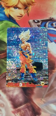 メ*ロ様 ドラゴンボールZ ORIGINAL LASER CARD Dragon Ball DragonBall DBZ Laser Card Prism Super Saiyan Goku | eBay