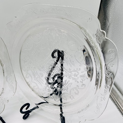 Indiana Glass Dinner Plates Recollection Clear Madrid 10 1/4” Set Of 5 - Picture 4 of 11