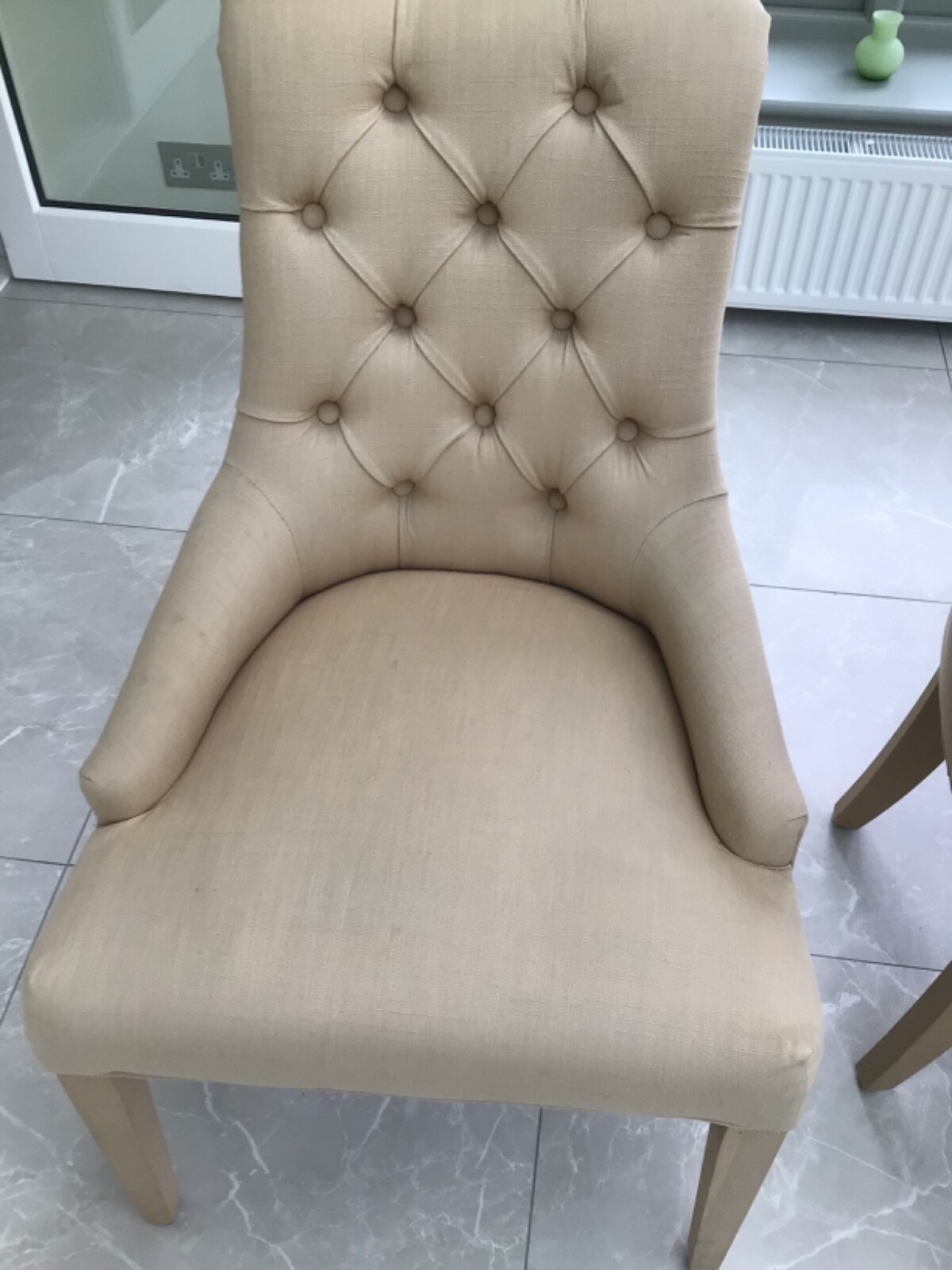 2 Neptune Henley Dining Chairs Hugo Millet fabric eBay