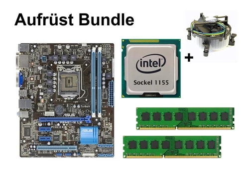 Aufrüst Bundle - ASUS P8H61-M LE + Intel i3-3240T + 16GB RAM #72375