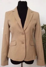 NWT New York  Company Women  s Beige Polyester Blazer Jacket Size 4 MRSP 69.95.
