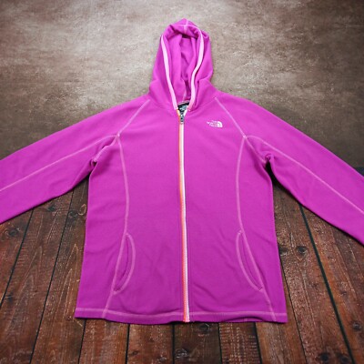 The North Face Girls Glacier Full Zip Hoodie Size Large (14/16) Luminous  Pink