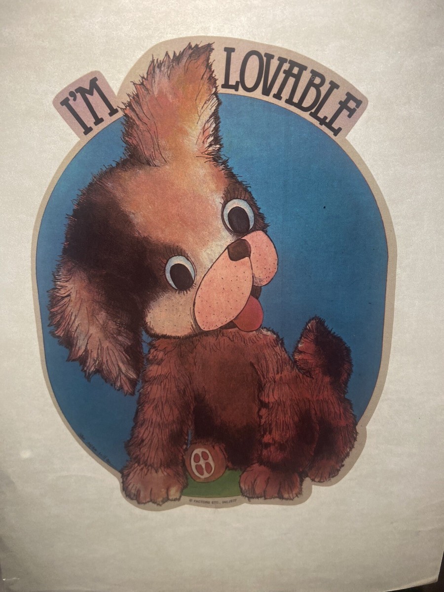 I'm Lovable Puppy Vintage Heat Transfer Iron On Original | eBay