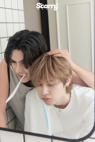 🌊 Love Sea The Series 🤿 Fort & Peat Thai BL on cover Starry China Magazine - Bild 7 von 14