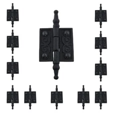 Victorian Door Butt Hinge Steeple Tip Wrought Iron 2" W Pack of 12
