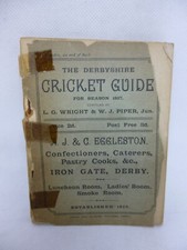 DERBYSHIRE CRICKET GUIDE 1897.ORIGINAL WRAPERS.GOOD CONDITION
