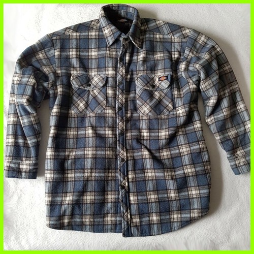 XL Dickies Plaid Flannel Jacket Shirt 