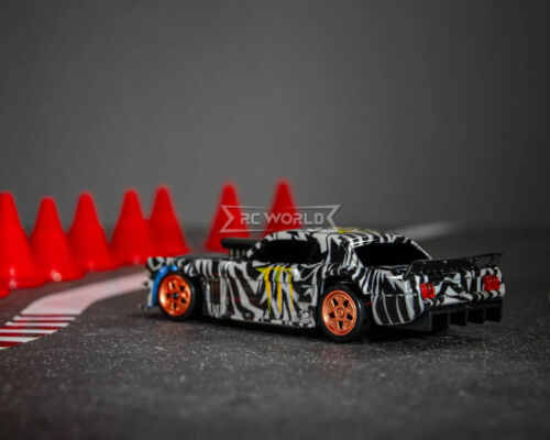 RC 1/43 Mini FORD MUSTANG Gymkhana Ken Block DRIFT CAR AWD W/ LED Lights -RTR- - Picture 19 of 21