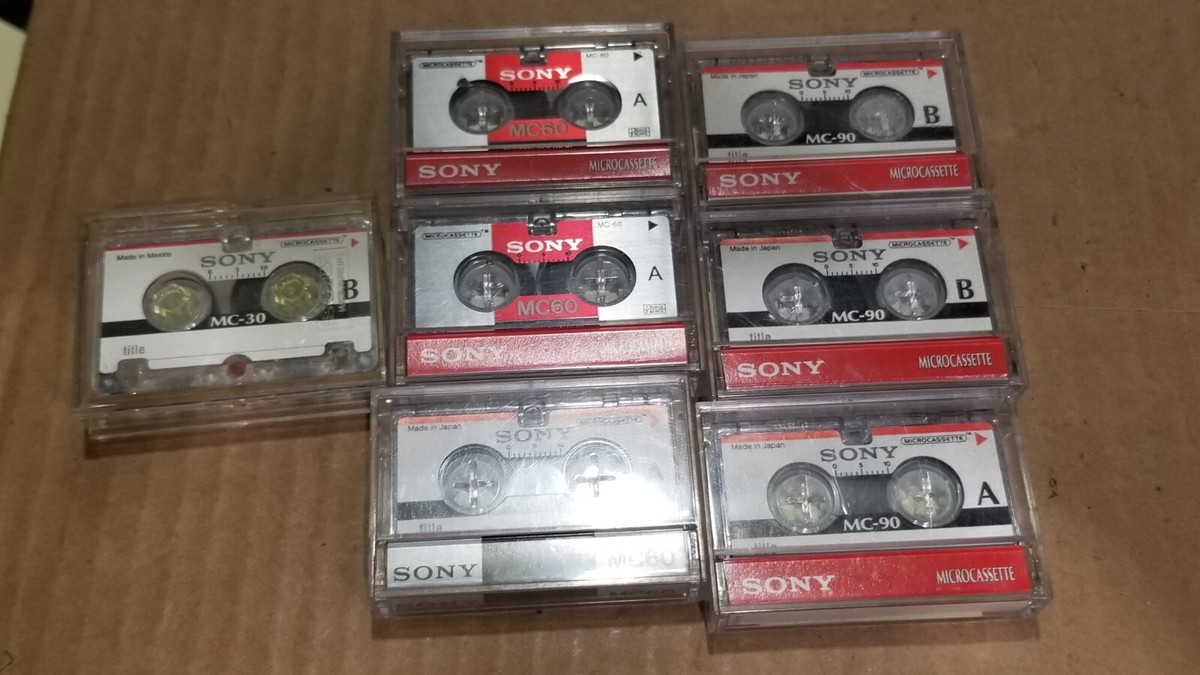 Sony Micro cassettes MC-30, 60, 90 lot of 7 - Used - In