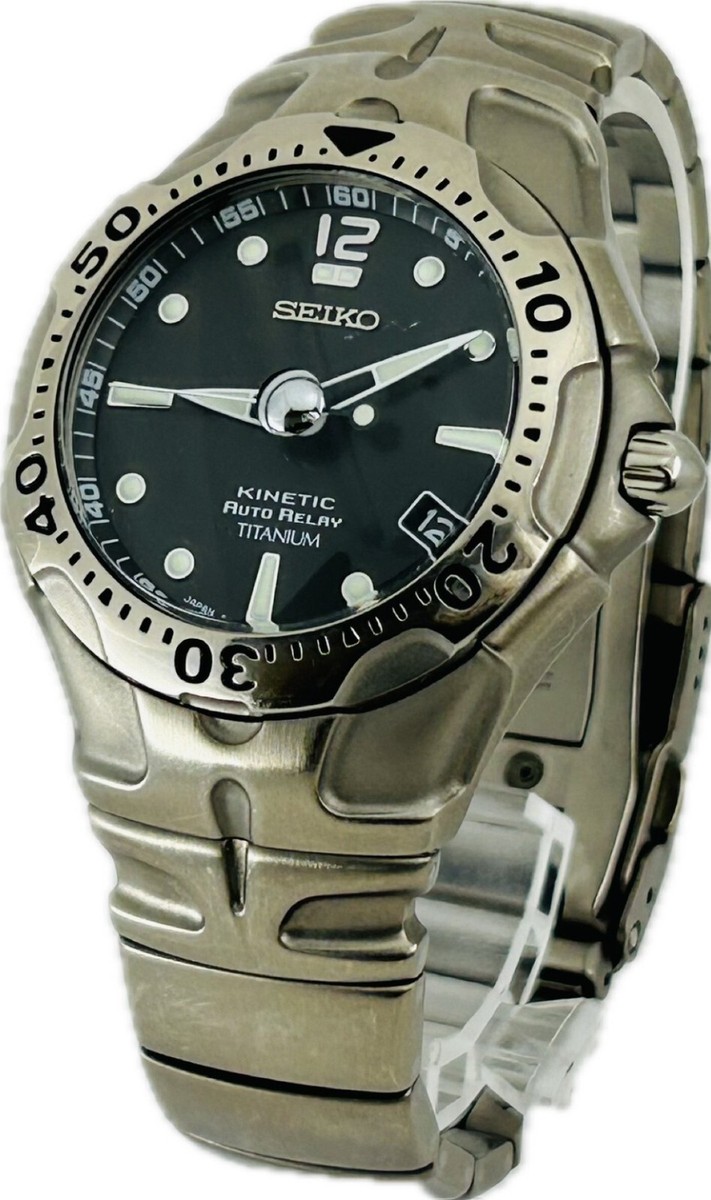 Discount Seiko Auto Relay Kinetic 5J22-0B80 SBYA007 Mens