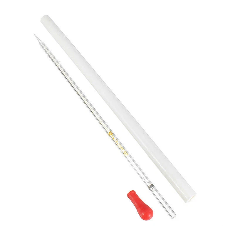 10ml Glass Graduated Scale Dropper Pipette Lab Transfer Pipettes Rubber Head - Image 3 of 4