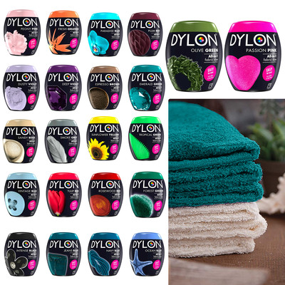 350g Dylon Maschine Färben Pod Pulver Stoffwäsche für Farbe Kleidung