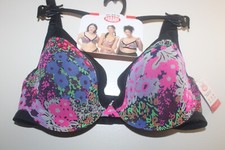 Parade Mesh Floral Print Underwire Padded Demi Bra NWT