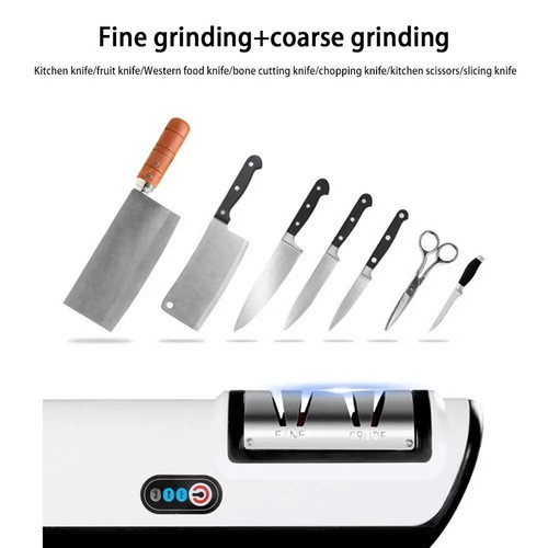 Electric Knife Sharpener Professional Kitchen Scissor Sharpening Tool Sharpener - Picture 5 of 16