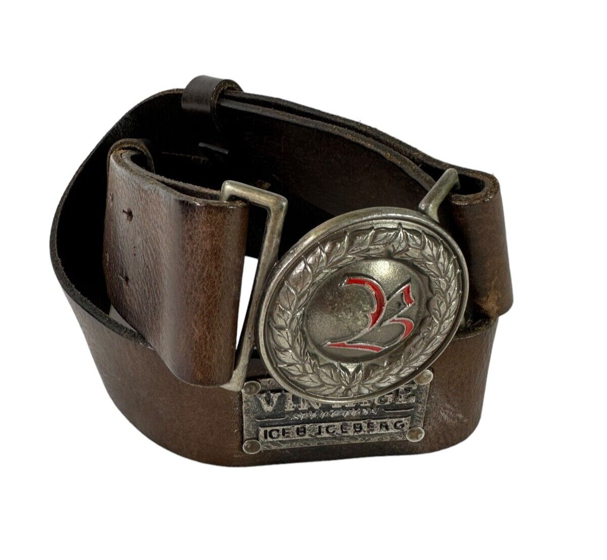 Iceberg leather belt Leather belt Iceberg Black size 95 cm in Leather - 43371750 main image 2