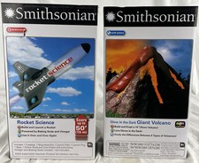 Smithsonian Glow In The Dark Giant Volcano Rocket Science Both New