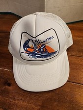 Vintage St Thomas Virgin Islands Trucker Hat Foam Mesh Patch Snapback Cap