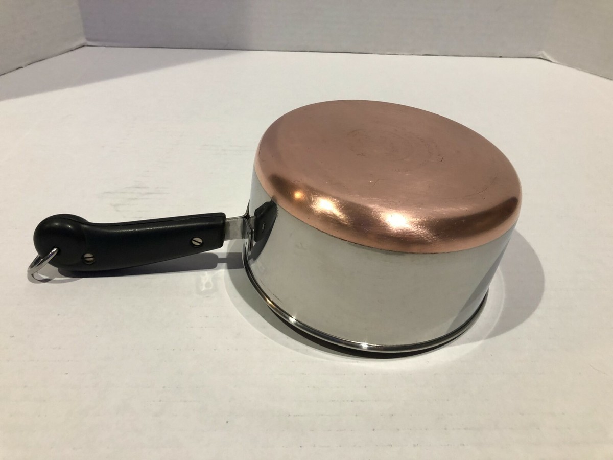 🔷🔶 Vtg REVERE WARE 1801 Sauce Pan pre-1968 PROCESS PATENT