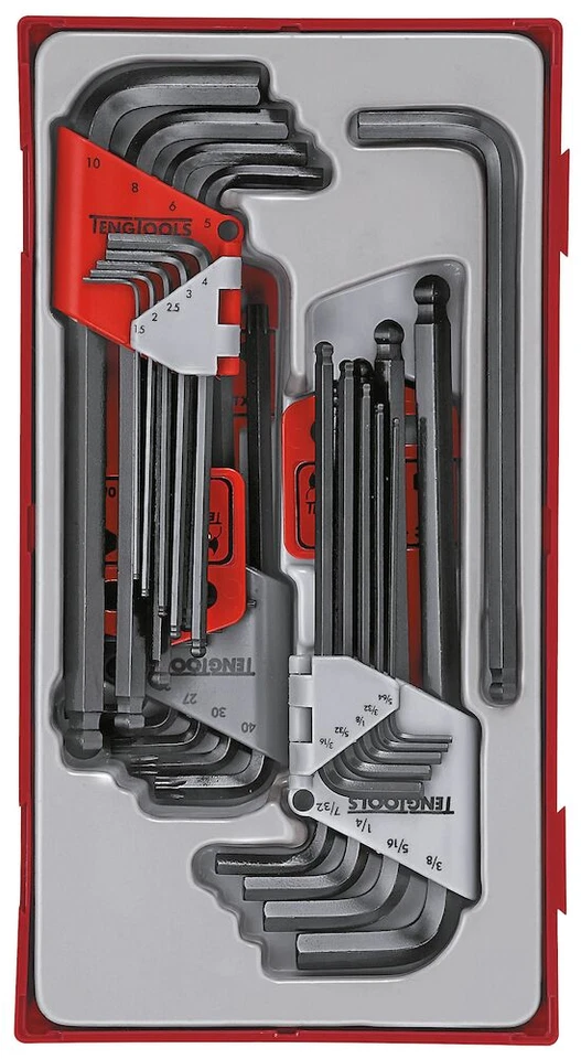 Teng Torx Key & Metric & Imperial Ball-ended Hex Key Set 28 Pieces - TTHT28 - Image 2 of 2