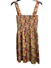 PrettyLittleThing Sun Dress UK 14 Elasticated Bodice Sleeveless Colourful