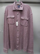 JOHNNIE-O CARL STRETCH FLANNEL LODGE SHIRT MEN'S XLARGE MAROON NWT