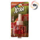 12x Packs Xtra Raspberry Scent Oill Refill Air Freshener Odor Eliminator | .71oz
