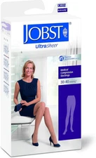 Jobst 119586 UltraSheer Compression Pantyhose 30-40 mmhg Stockings CT DK GRAY LG