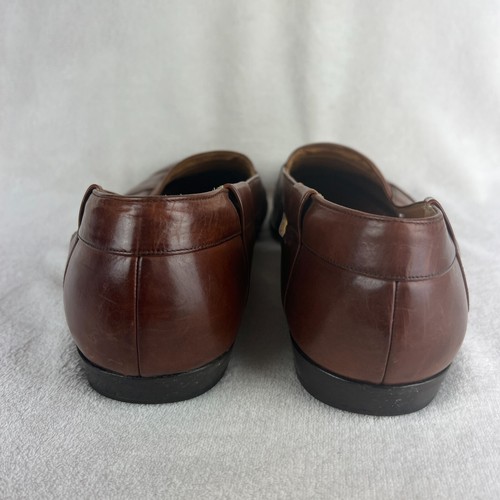 Mocasines Mezlan Caimán Para Hombre 14 Marrón Cuero Tejido Cesta Zapatos de Vestir España - Imagen 3 de 15