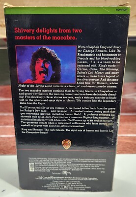 Vintage CREEPSHOW Original vhs tape 1982 Release *HORROR