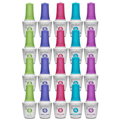 Pack of 6 x GELISH DIP Liquid for Dipping Powder Essentials (Prep,Base,Top, etc)