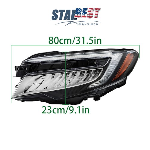 Clear Lens LED Left / Driver Side Headlamp Headlight Fit For 19-22 Honda Pilot - Picture 8 of 12