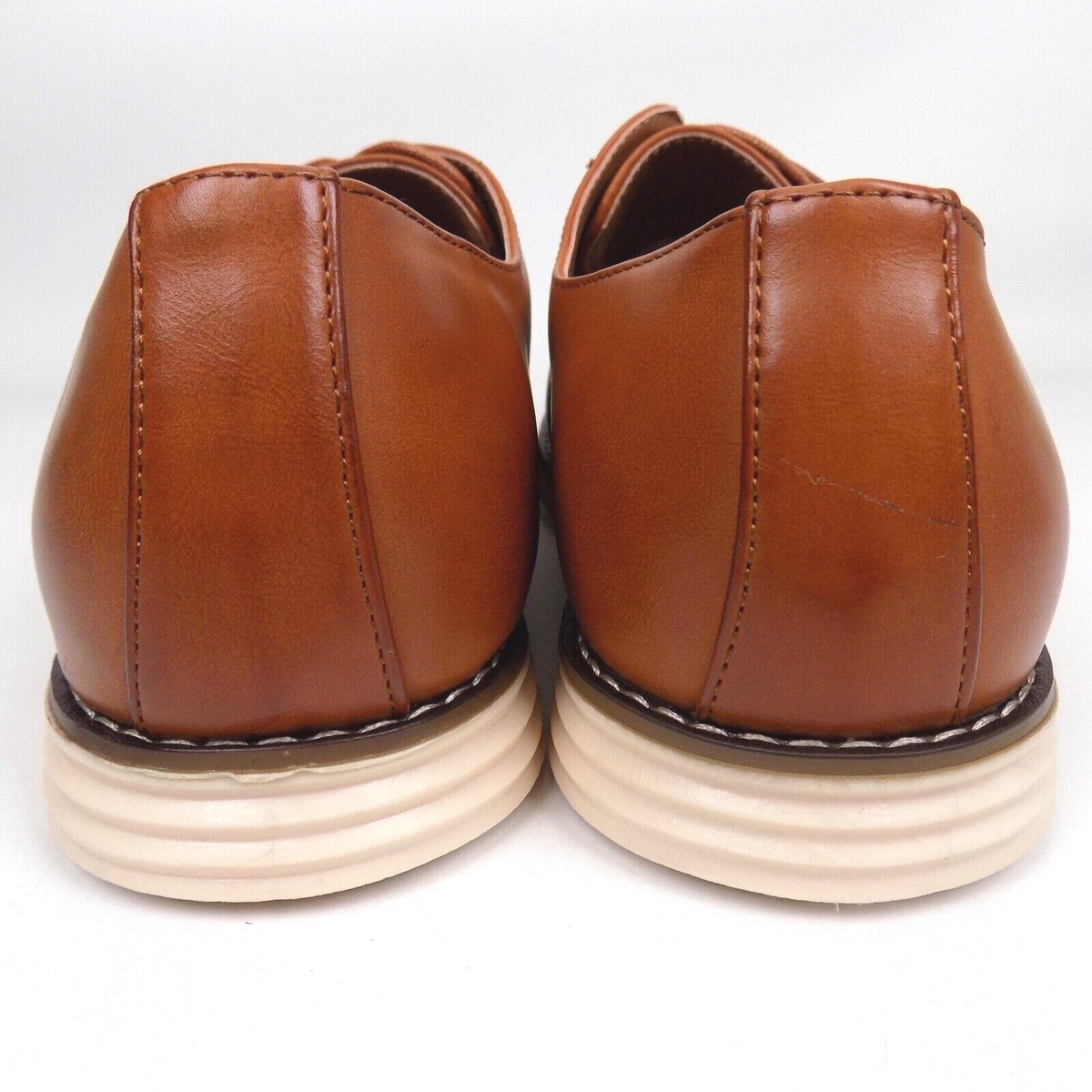 VOSTEY MILAN BROWN VEGAN LEATHER OXFORDS NWT SZ 9.5 VOSTEY MILAN Mens Size 9.5 Brown Leather Lace | Mercari main image 3